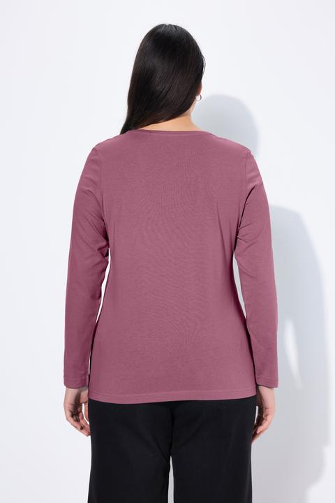 Immagine prodotto Ulla Popken Maglia aderente con scollo a girocollo e maniche lunghe (62)