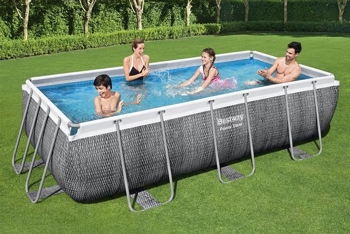 Actual product image Bestway Power Steel Frame Pool Set 404 x 201 x 100 cm (404 x 201 x 100 cm)