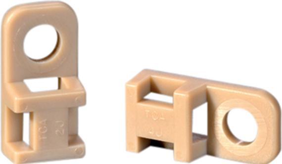 Actual product image HellermannTyton SCREW 20.4 x 10.2 CTAM1 PEEK BGE 100 pcs (Plastic cable ties, 20.50 mm, 100 pcs.)