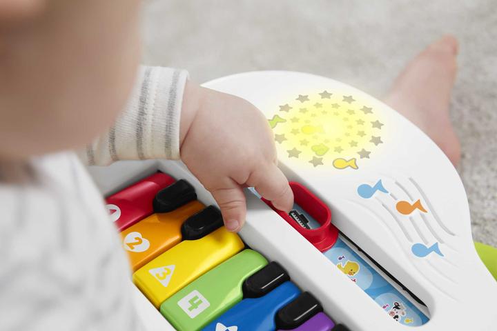 Immagine prodotto Fisher-Price Pianoforte di Cagnolino Ridi & Impara Edizione Multilingue, Portatile con Luci, Versi d