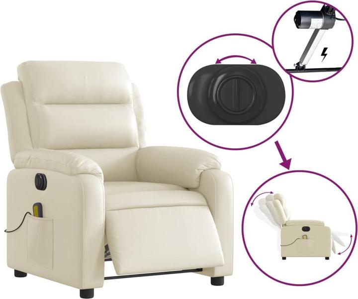 Produktbild VidaXL Massagesessel Elektrisch Kunstleder