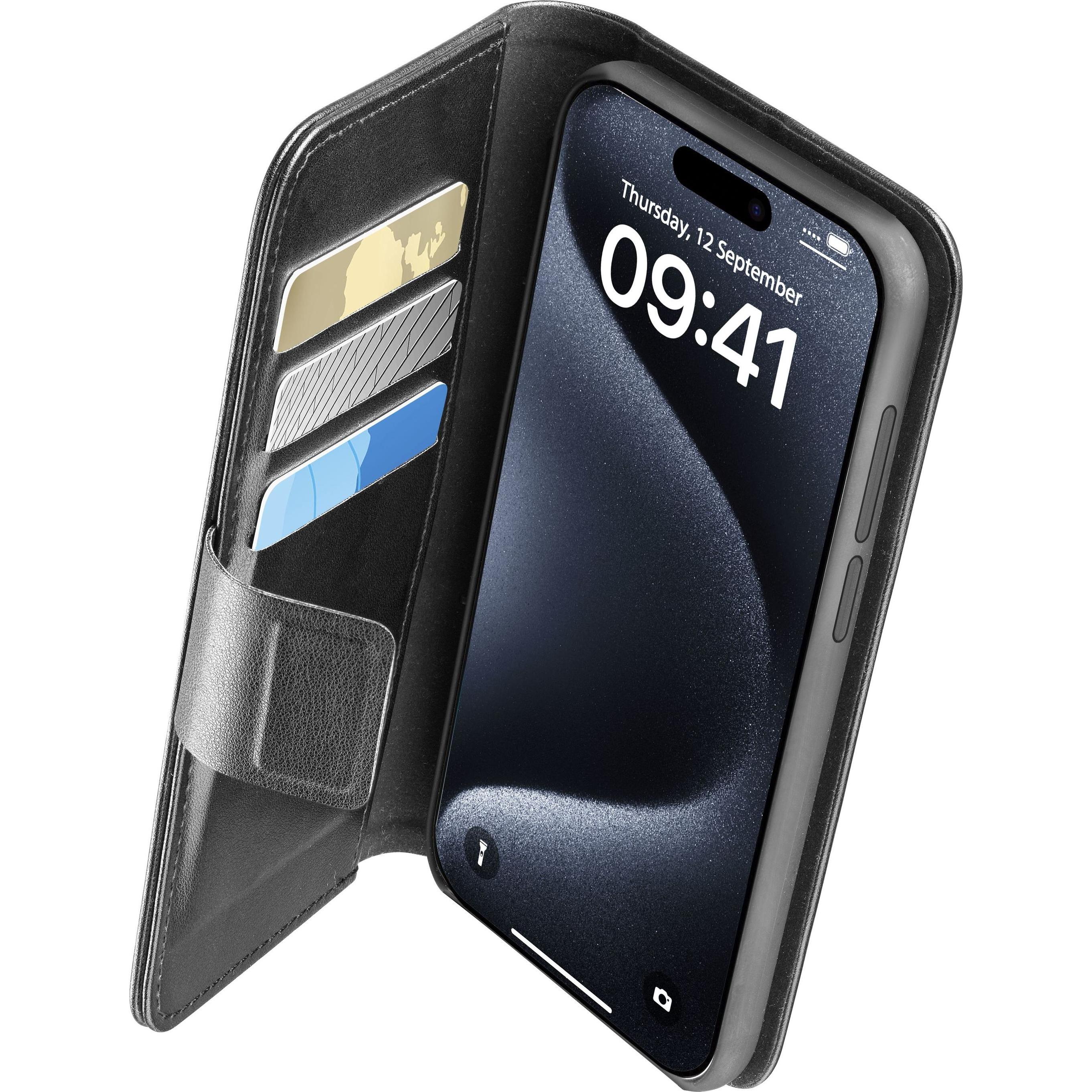 Cellularline Case (Apple iPhone 15 Pro), Smartphone Hülle, Schwarz