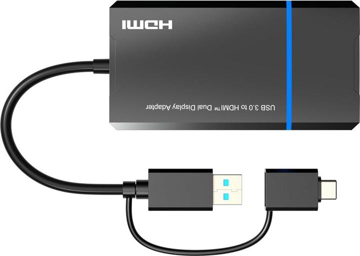 Produktbild MicroConnect USB-C or USB A 2in1 to HDMI (HDMI, 8.50 cm)
