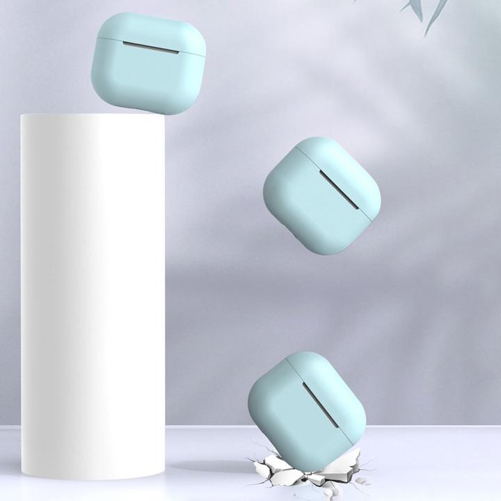 Image du produit Hurtel Coque pour AirPods 2 / AirPods 1 coque souple en silicone pour casque noir (Case C) (Manchon pour casque d'écoute)