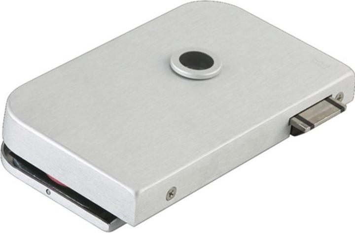 Image du produit Dormakaba Serrure de porte vitrée OFFICE Junior en alliage léger Dark Niro UV DIN droite