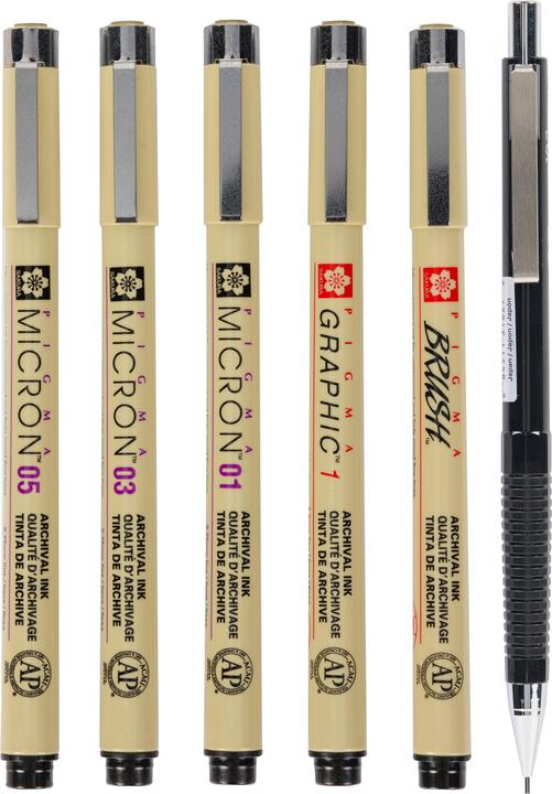 Produktbild Sakura Pigma (Black, 6 x)