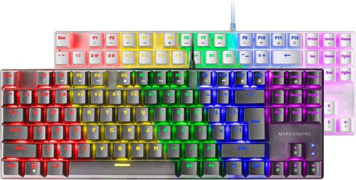 Actual product image Mars Gaming MK80 Mechanical keyboard for gaming RGB / Brown Switch / US (USA, Cable)