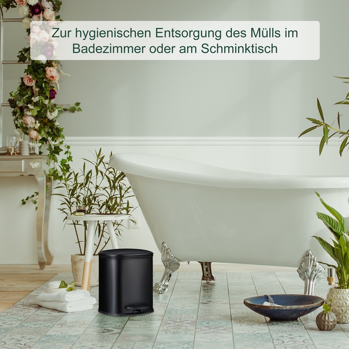 Immagine prodotto Relaxdays Cestino per il bagno (5 l)
