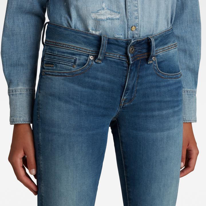 Produktbild G-Star Midge Zip Mid Straight Jeans medium indigo aged (W31/L36)