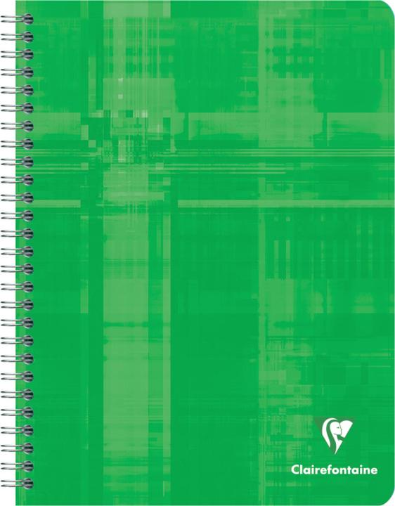 Image du produit Clairefontaine Cahier à spirales (17 x 22 cm, À rayures, Couverture rigide)