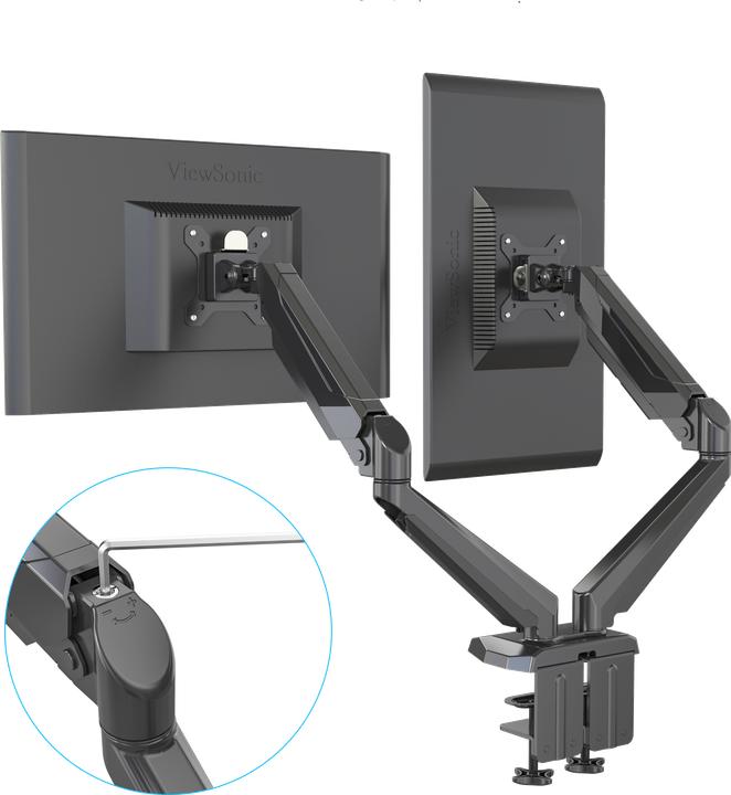 Actual product image Rockstable Prof. Double USB Black (Table, 32")