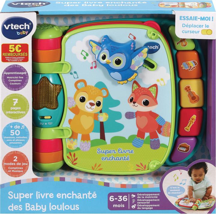 Image du produit VTech Jouet musical Mon premier livre de chansons bleu -FR- (Français)