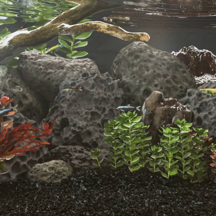 Image du produit VidaXL Lavagranulat Lavamulch Pierre de lave Aquarium Mulch Gravier Noir 25kg 10-30cm (Décoration, autres éléments)