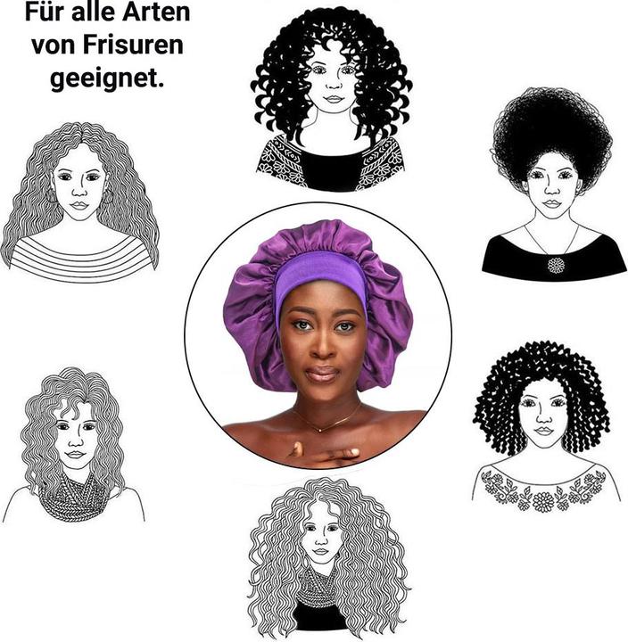 Produktbild Silana Beauty Satin Haarschlaf-Haube