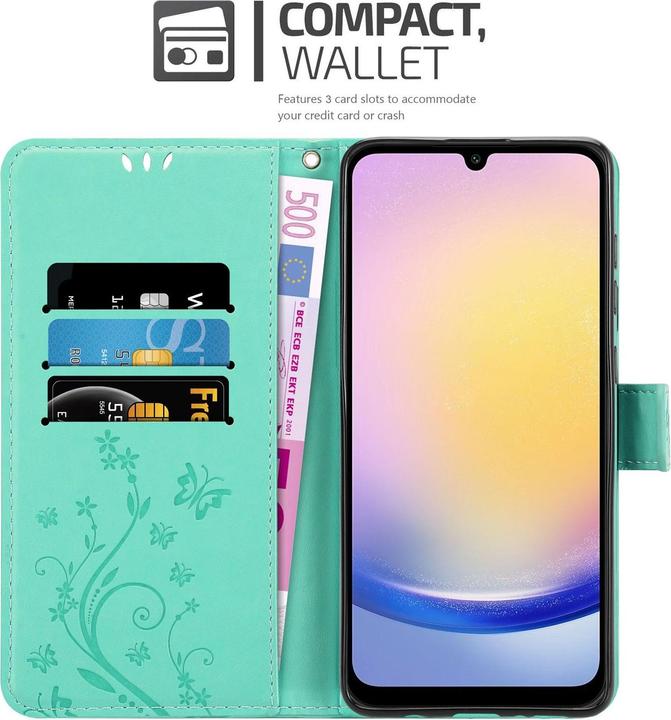 Produktbild Cadorabo Hülle für Samsung Galaxy A26 mit Blumen Muster (Samsung Galaxy A26)