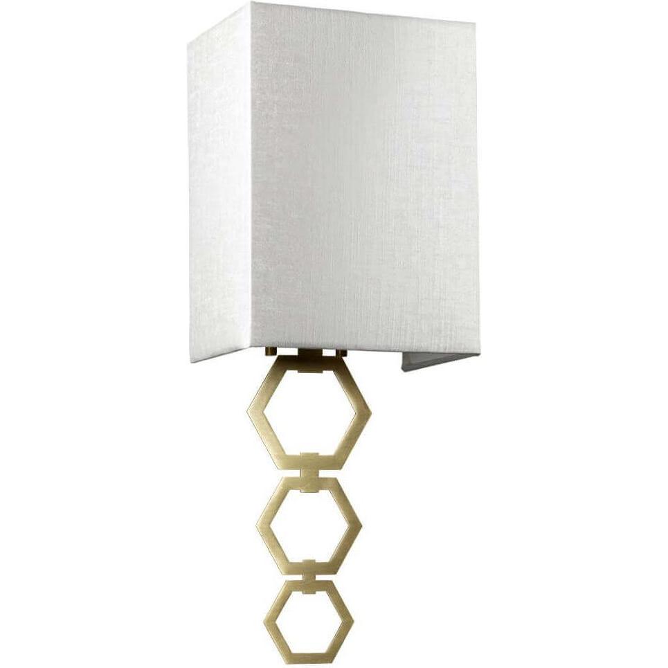 Elstead Lighting, Wandleuchte + Deckenleuchte, Ria Wandleuchte E27 Small Gealtertes Messing Elfenbeinfarbe (E27)