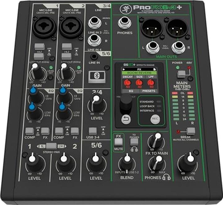 Immagine prodotto Mackie ProFX6v3+ (Mixer da studio e live)