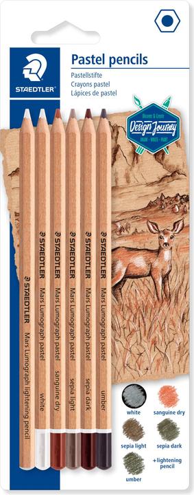 Produktbild Staedtler Mars Lumograph pastel 100P Pastellstifte (6x)