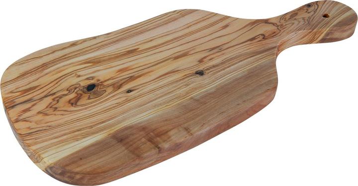 Actual product image Natura Punto Wooden board, cutting board irregular shape with handle, ca 39x18x2cm