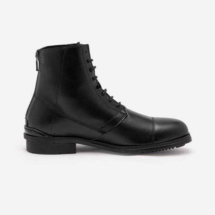 Actual product image Caperlan Reitstiefel Schnuersenkel Kunstleder - 500 schwarz (41)