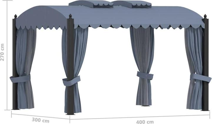 Produktbild vidaXL Pavillon (400 cm, 400 cm)