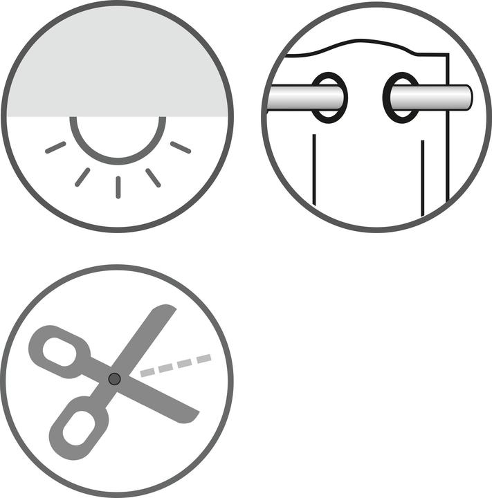 Actual product image Sehlbach Fertiggardine mit Ösen Struktur Uni (245 x 140 cm)