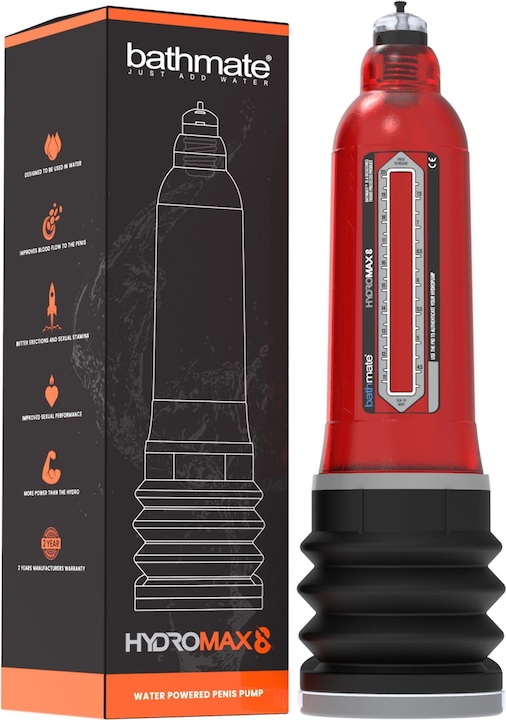 Actual product image Bathmate Hydromax 8 Red