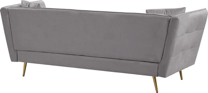 Produktbild Beliani 3-Sitzer Sofa Samtstoff grau FREDERICA (3-Sitzer)