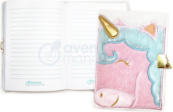 Image du produit My Mandarine Agenda Mandarine Peluche (12,5 x 17 cm, À rayures, Couverture rigide)