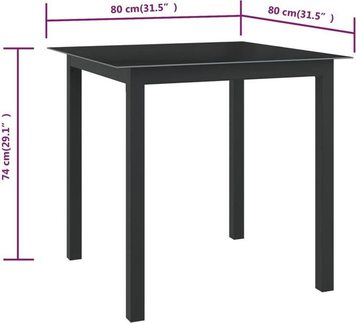 Produktbild vidaXL Gartentisch