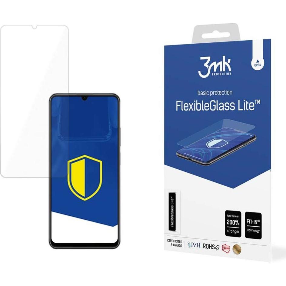 3MK FlexibleGlass Lite Realme Note 50 Szkło Hybrydowe Lite (1 pz., Realme Note 50), Pellicola protettiva smartphone, Trasparente
