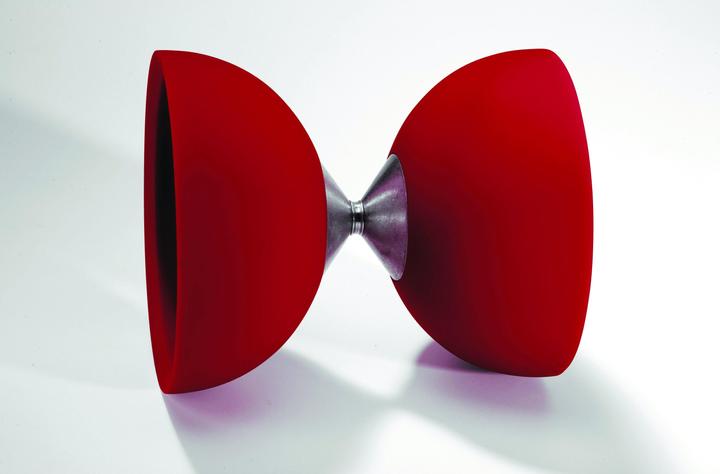 Actual product image Eureka! Rubber diabolo red