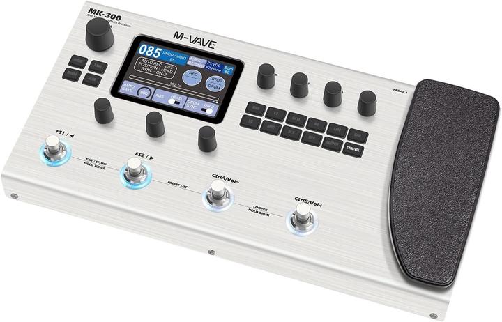 Immagine prodotto M-Vave Multieffetti per chitarra e basso con 320 effetti, 120 amplificatori, looper e drum machine
