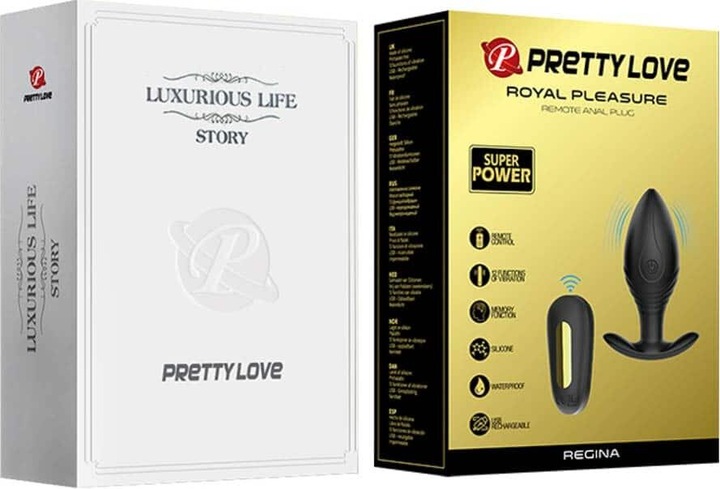 Actual product image Pretty Love Regina Vibrating Butt Plug