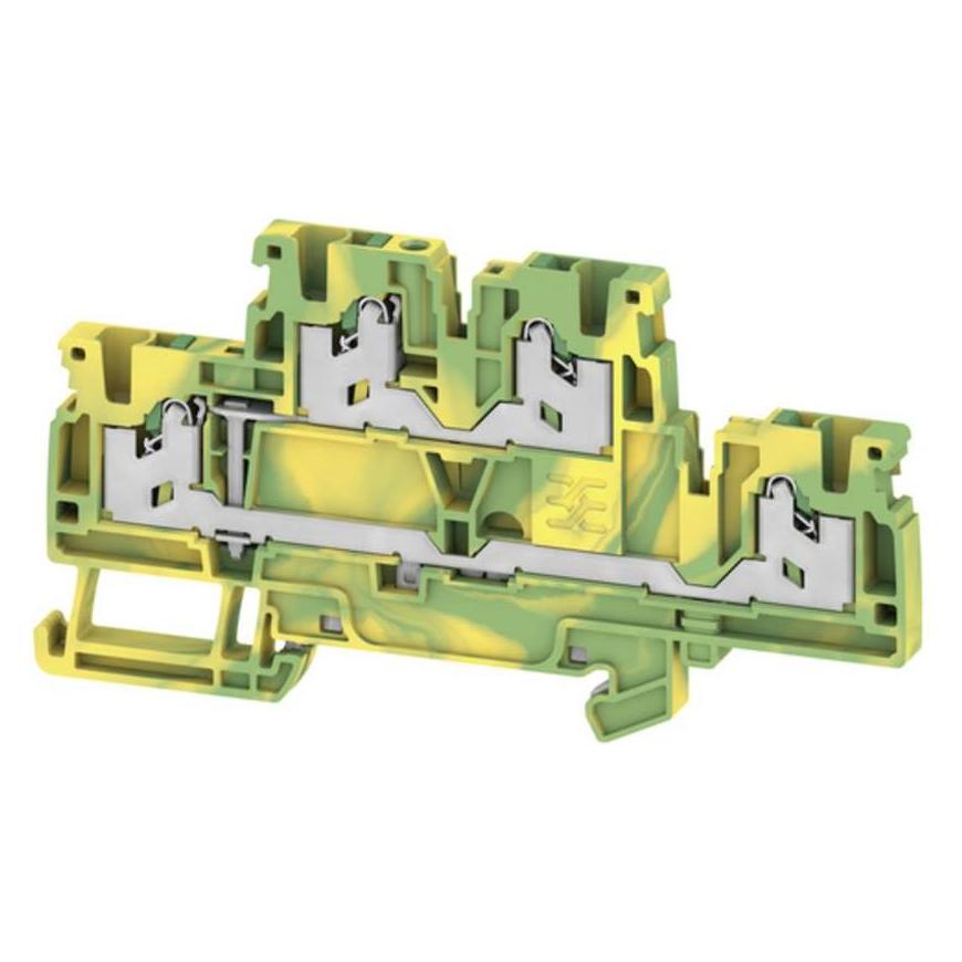 Weidmüller S2T 2,5 PE, Elektronica benodigdheden + Behuizing, Groen, Geel