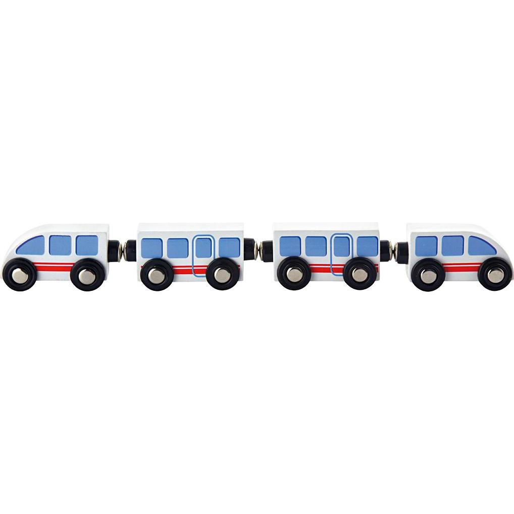 Viga Toys Holzeisenbahn Schnellzug (50818)