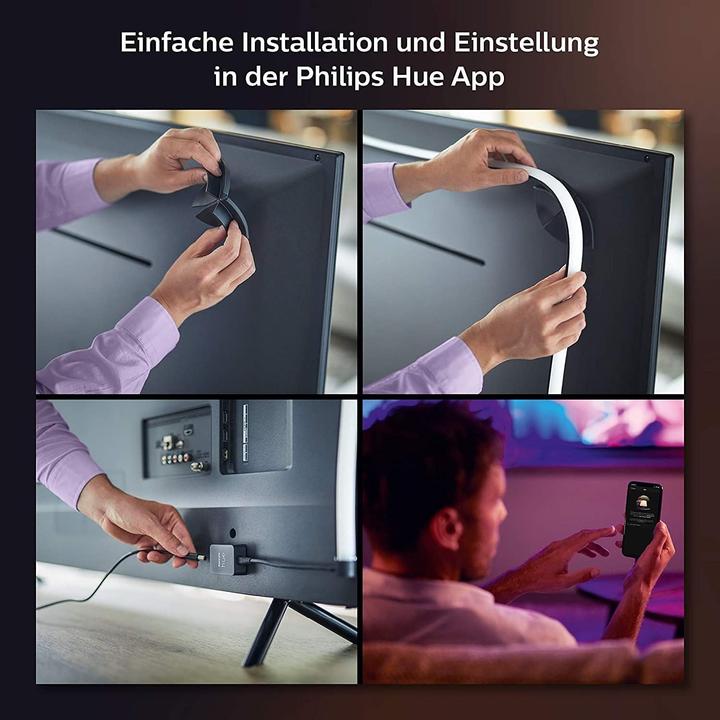 Produktbild Philips Hue Play Gradient Lightstrip 55" (RGBW, 216.50 cm, Indoor)