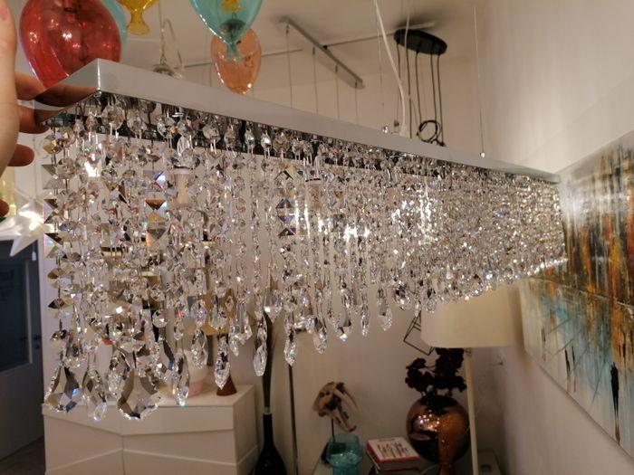 Produktbild TL Pendellampe 117cm gefertigt mit SPECTRA® Crystal von SWAROVSKI (G9)