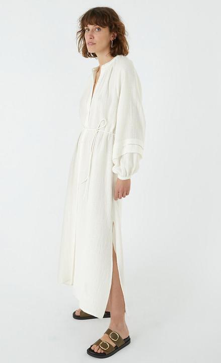 Image du produit La Redoute Collections Longue robe en mousseline avec manches ballon (44)