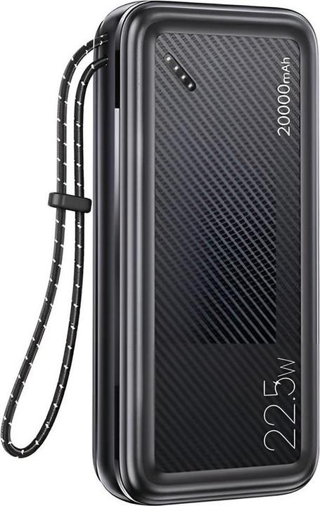 Immagine prodotto Usams Powerbank PB60 20000mAh 22.5W 2xQC3.0+PD Ricarica rapida czarny/nero 20KCD16801 (US-CD168) (20000 mAh, 22.50 W, 74 Wh)
