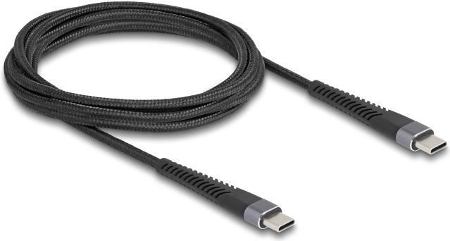 Actual product image Delock USB 2.0 cable USB Type-C plug to plug with extended (2 m, USB 2.0, 60 W)