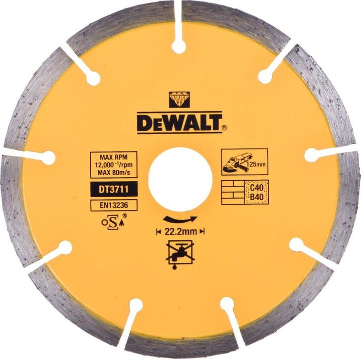 Actual product image DeWalt ANGLE GRINDER DWE46107 + DUST CLOUD 1400W 125MM (125 mm)
