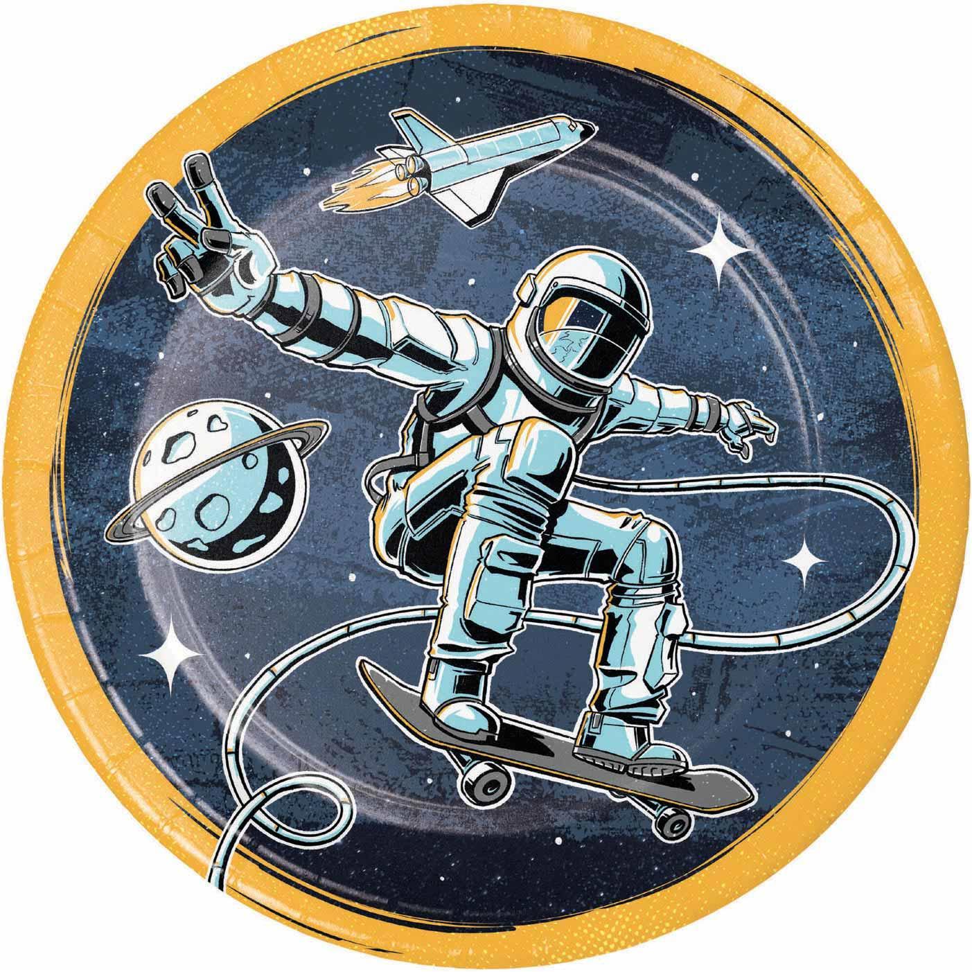 Haza Witbaard, Einweggeschirr, Astronautenteller, 8St. (8 x)