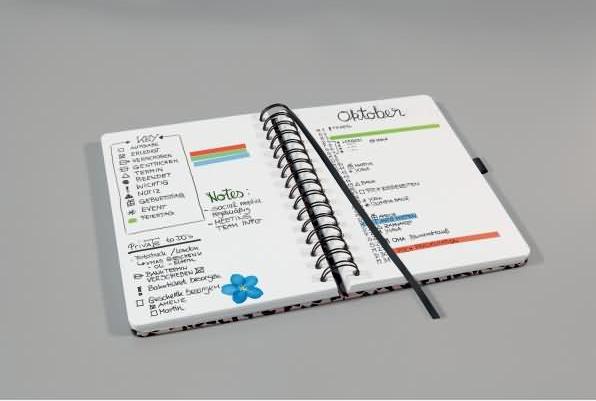 Produktbild Sigel Spiralbuch JOLIE Flair (168 x 215 mm, Gepunktet, Harter Einband)