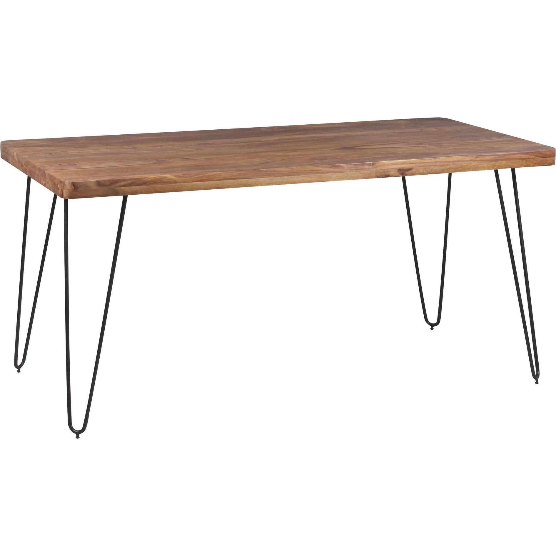 FineBuy, Esstisch, Esstisch Braun (180 x 76 x 80 cm)