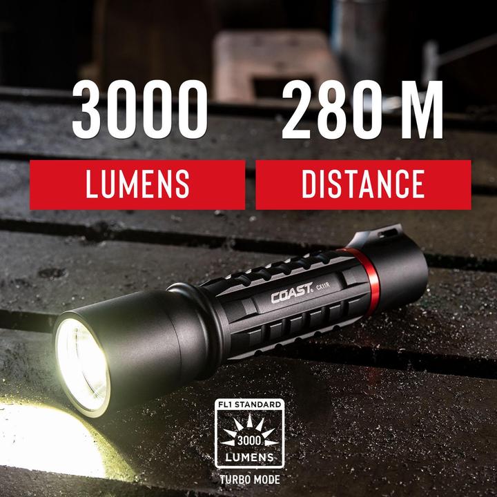 Actual product image Coast XP11R Rechargeable Flashlight, 2100 Lumen - Vending Pack (15.80 cm, 2100 lm)