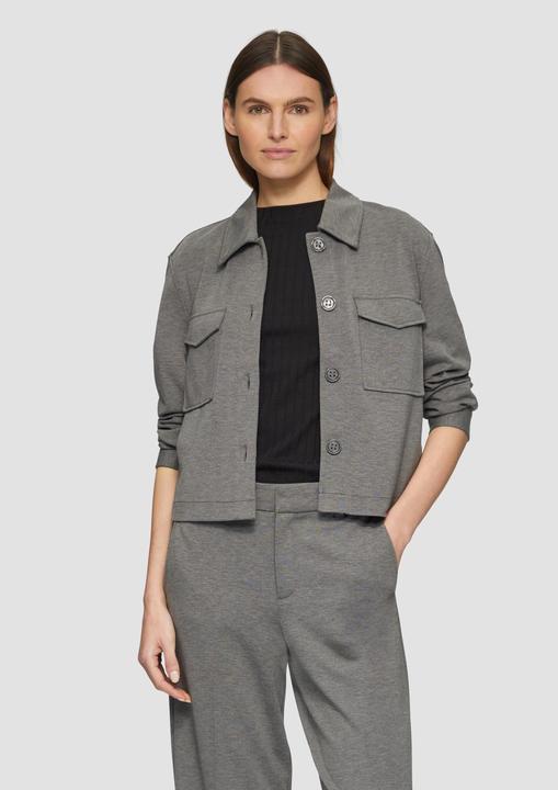 Actual product image S.Oliver Indoor-Jacke Melierte Jacke aus Interlockjersey (36)