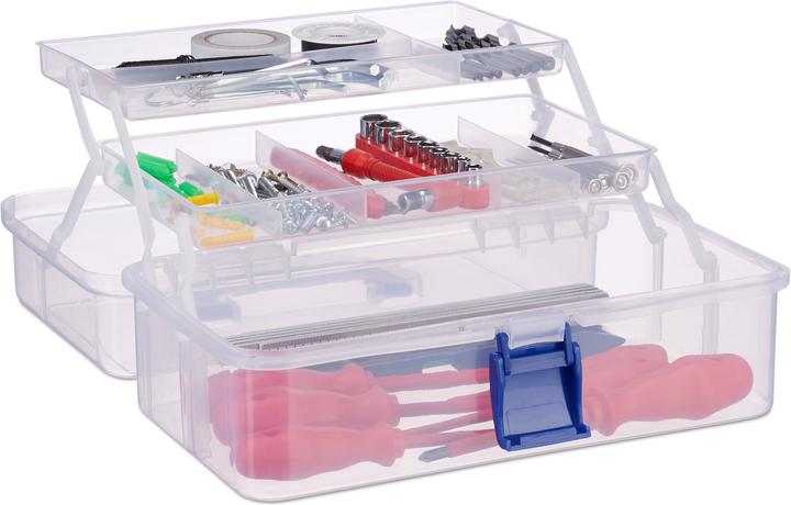 Actual product image Relaxdays Transparent Storage Box (33 x 19.5 x 14 cm)