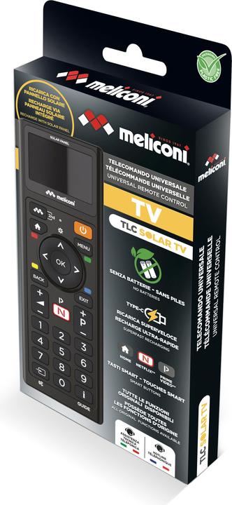 Produktbild Meliconi TLC Solar TV-Infrarot-Fernbedienung (Universal Fernbedienung, Infrarot)