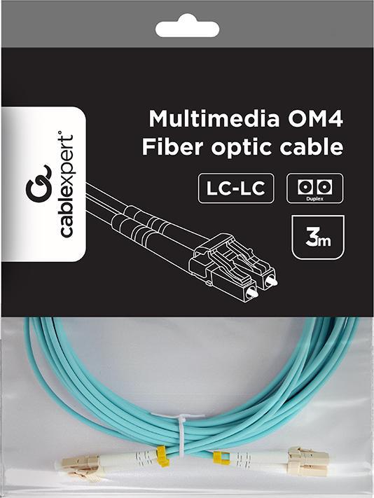 Produktbild Gembird OM4 Glasfaser -Patch -Kabel 3m blau (CAT7, 3 m)
